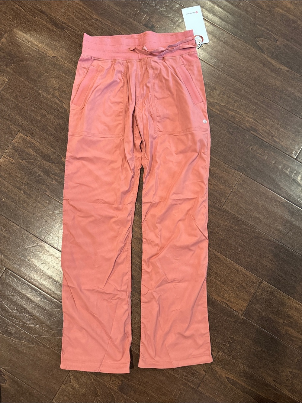 lululemon athletica dance studio pant, pale pink, size 6. NWT. Unlined